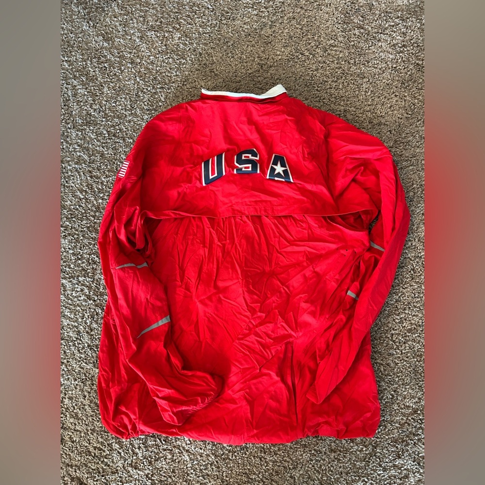 Vintage Y2K Nike Team USA Track Jacket Windbreaker Removable Sleeves XXL - Picture 3 of 3